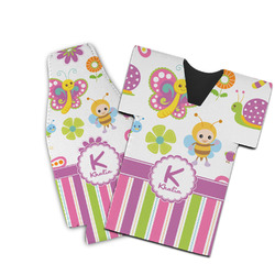 Butterflies & Stripes Bottle Cooler (Personalized)