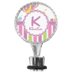 Butterflies & Stripes Wine Bottle Stopper (Personalized)