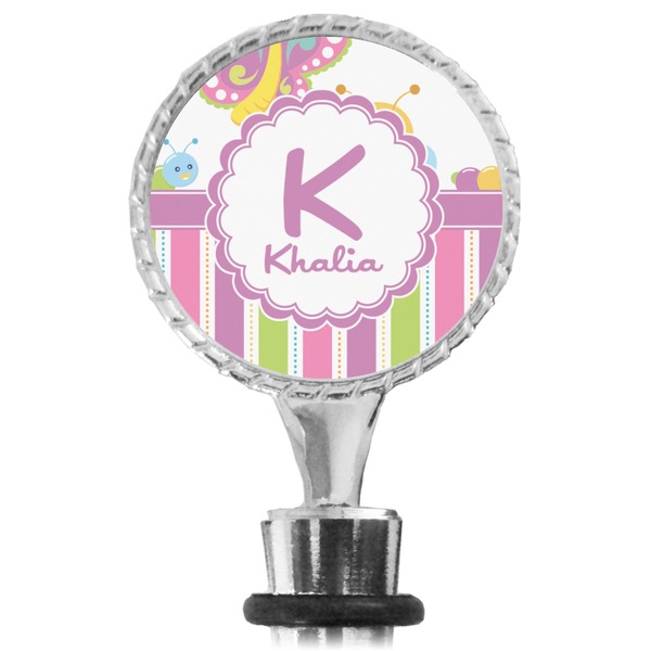 Butterflies & Stripes Bottle Stopper Main View