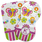 Butterflies & Stripes Burp Cloth (Personalized)
