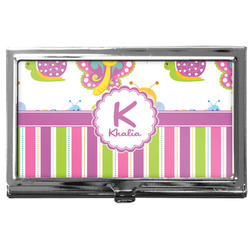 Butterflies & Stripes Business Card Case