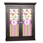 Butterflies & Stripes Cabinet Decal - Custom Size (Personalized)