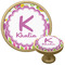 Butterflies & Stripes Cabinet Knob - Gold - Multi Angle