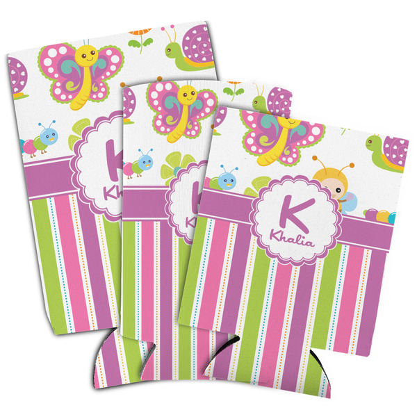 Butterflies & Stripes Can Coolers - PARENT/MAIN