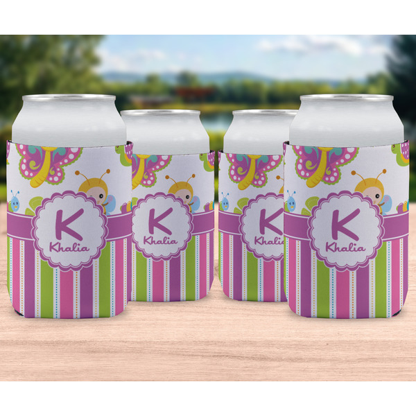 Butterflies & Stripes Can Sleeve - LIFESTYLE