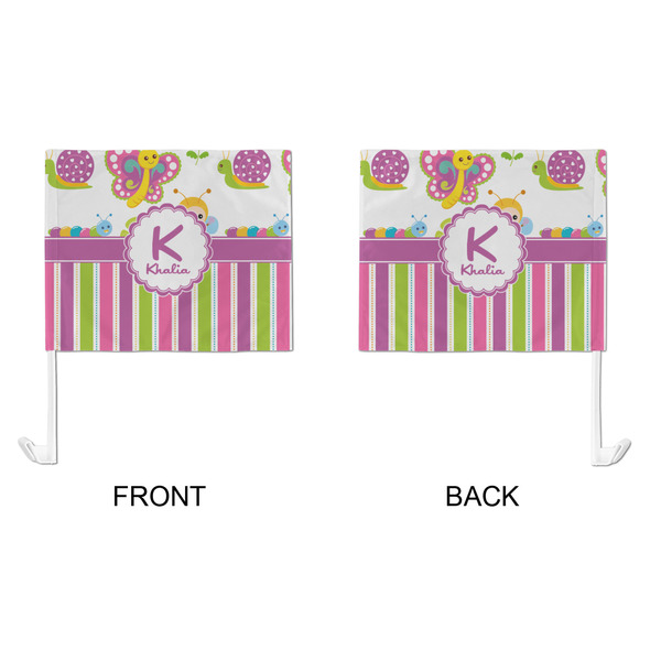 Butterflies & Stripes Car Flag - Large - APPROVAL