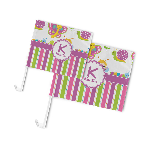 Butterflies & Stripes Car Flags - PARENT MAIN (both sizes)