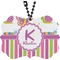 Butterflies & Stripes Rear View Mirror Charm (Personalized)