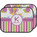 Butterflies & Stripes Car Floor Mats (Back Seat) (Personalized)