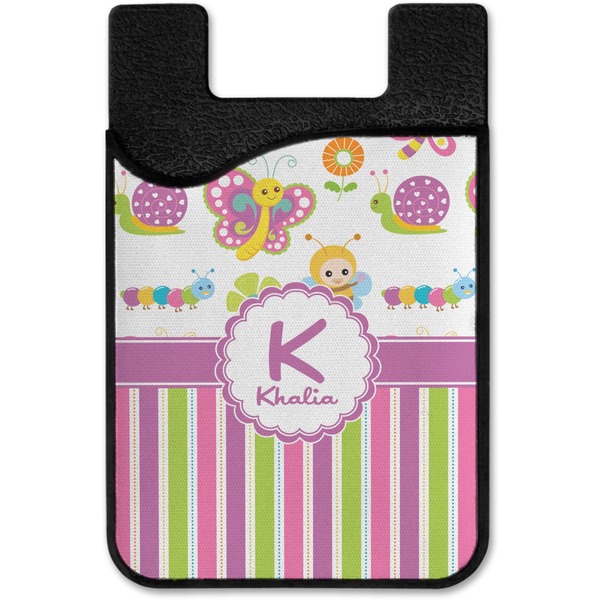 Butterflies & Stripes Cell Phone Credit Card Holder