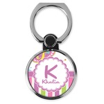 Butterflies & Stripes Cell Phone Ring Stand & Holder (Personalized)