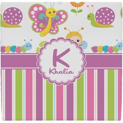 Butterflies & Stripes Ceramic Tile Hot Pad (Personalized)