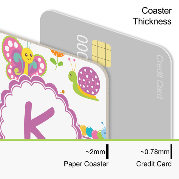 Butterflies & Stripes Coaster Thickness
