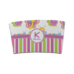 Butterflies & Stripes Coffee Cup Sleeve (Personalized)