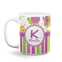 Butterflies & Stripes Coffee Mug (Personalized)