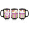 Butterflies & Stripes Coffee Mug - 15 oz - Black APPROVAL