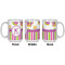 Butterflies & Stripes Coffee Mug - 15 oz - White APPROVAL