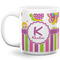 Butterflies & Stripes 20 Oz Coffee Mug - White (Personalized)