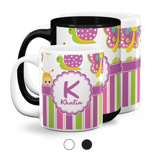 Butterflies & Stripes Coffee Mugs Main