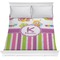Butterflies & Stripes Comforter - Full / Queen (Personalized)