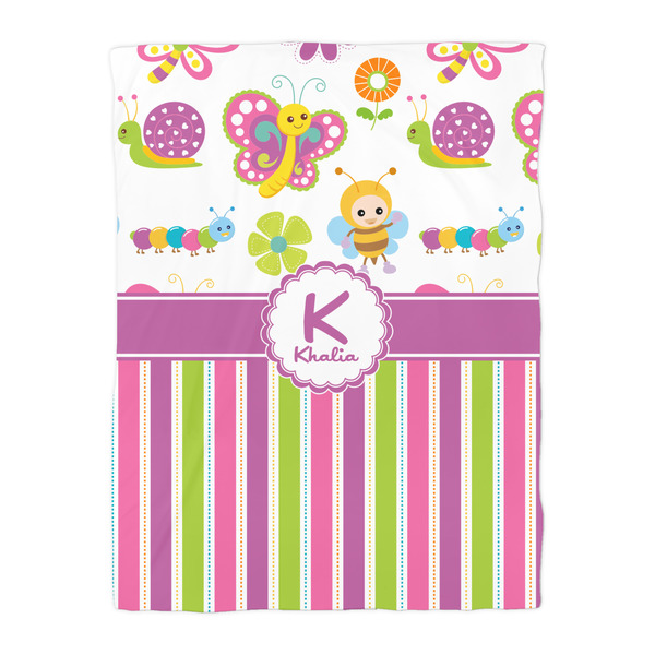 Butterflies & Stripes Comforter - Twin - Front