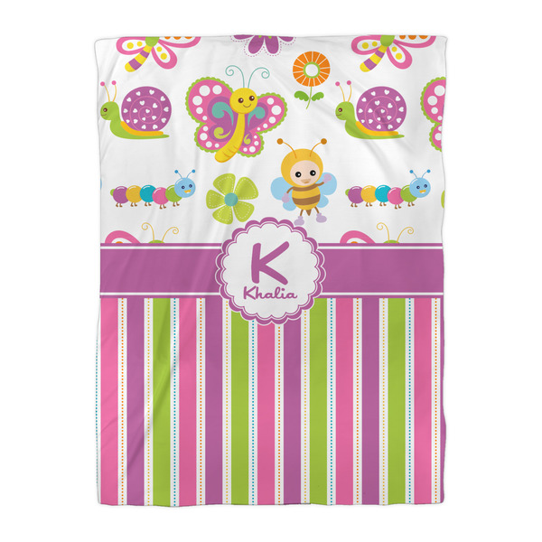 Butterflies & Stripes Comforter - Twin XL - Front