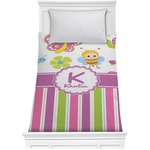 Butterflies & Stripes Comforter - Twin (Personalized)