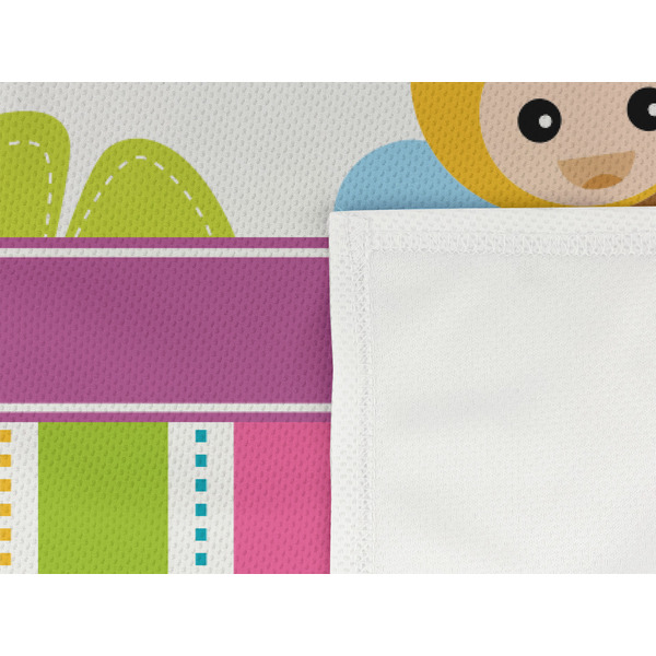 Butterflies & Stripes Cooling Towel- Detail