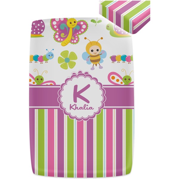 Butterflies & Stripes Crib Fitted Sheet - Apvl