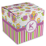 Butterflies & Stripes Cube Favor Gift Boxes (Personalized)