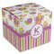 Butterflies & Stripes Cube Favor Gift Box - Front/Main