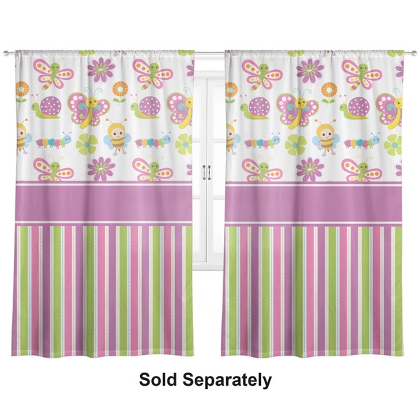 Butterflies & Stripes Curtains