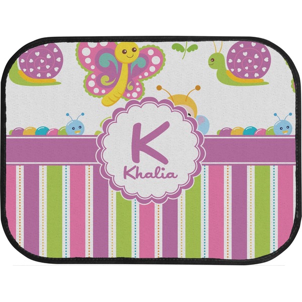 Butterflies & Stripes Custom Car Floor Mats (Back Seat)
