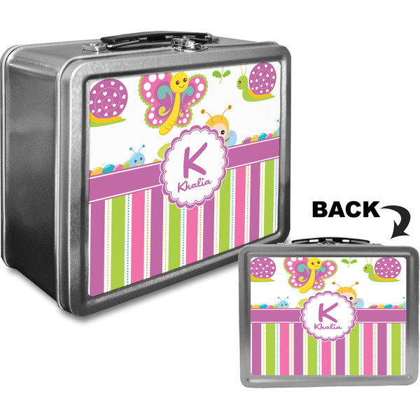 Butterflies & Stripes Custom Lunch Box / Tin Approval