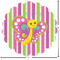 Butterflies & Stripes Custom Shape Iron On Patches - L - APPROVAL