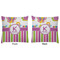 Butterflies & Stripes Decorative Pillow Case - Approval