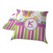 Butterflies & Stripes Decorative Pillow Case - TWO