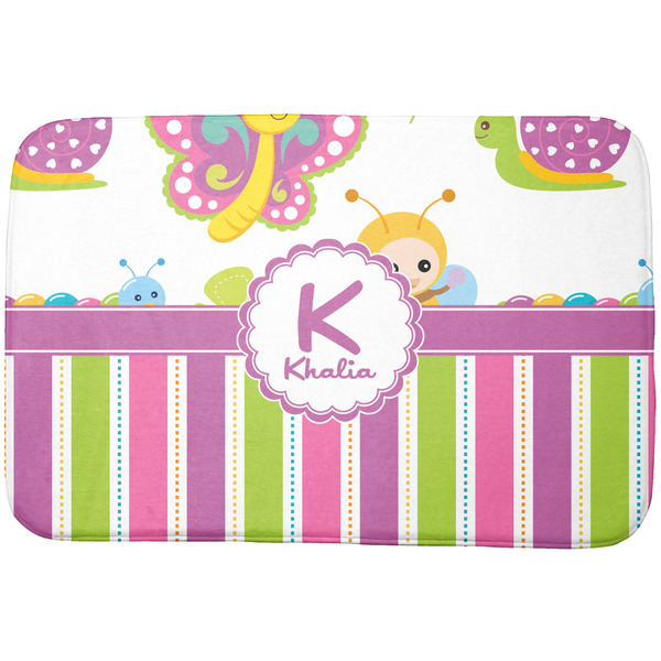 Custom Butterflies & Stripes Dish Drying Mat (Personalized)