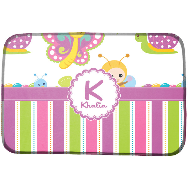 Custom Butterflies & Stripes Dish Drying Mat (Personalized)