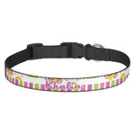 Butterflies & Stripes Dog Collar (Personalized)