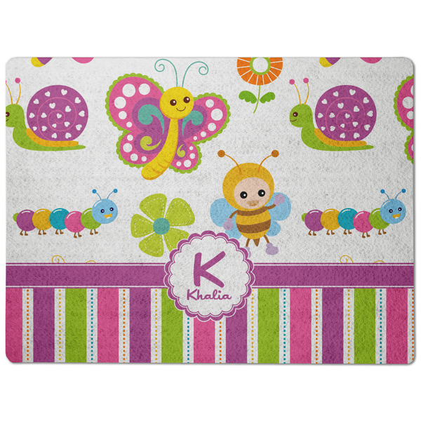 Butterflies & Stripes Dog Food Mat - Medium without bowls