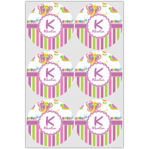 Butterflies & Stripes Drink Topper - Large - Set of 6