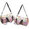 Butterflies & Stripes Duffle bag large front and back sides