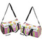 Butterflies & Stripes Duffle bag small front and back sides