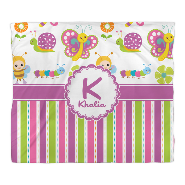 Butterflies & Stripes Duvet Cover - King - Front