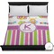 Butterflies & Stripes Duvet Cover - Full / Queen (Personalized)