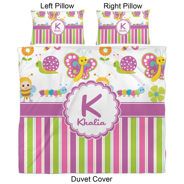 Butterflies & Stripes Duvet Cover Set - King - Approval