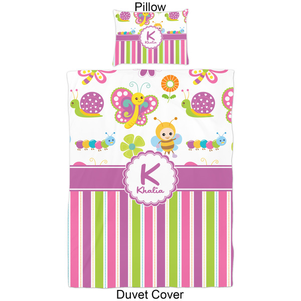 Butterflies & Stripes Duvet Cover Set - Twin - Approval