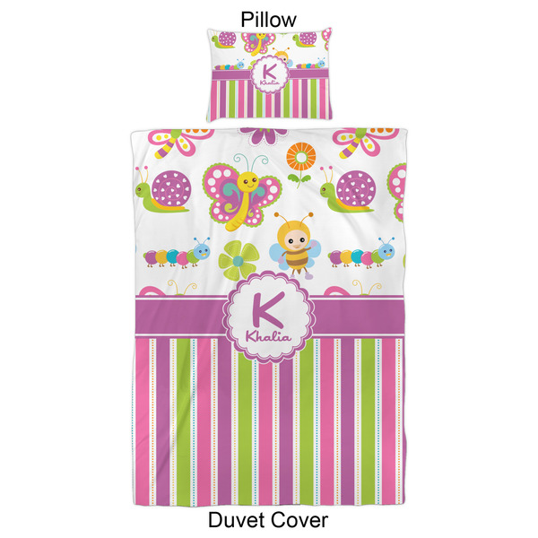 Butterflies & Stripes Duvet Cover Set - Twin XL - Approval