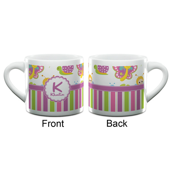 Butterflies & Stripes Espresso Cup - 6oz (Double Shot) (APPROVAL)